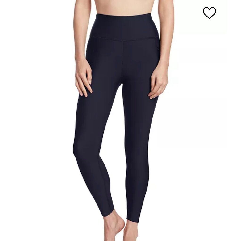 Sage Collective Navy Blue High Rise Side Pocket Active Workout Leggings M